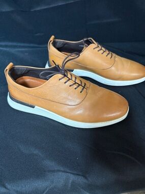 Men's Casual Derby Sneakers in Cognac Tan